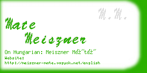 mate meiszner business card